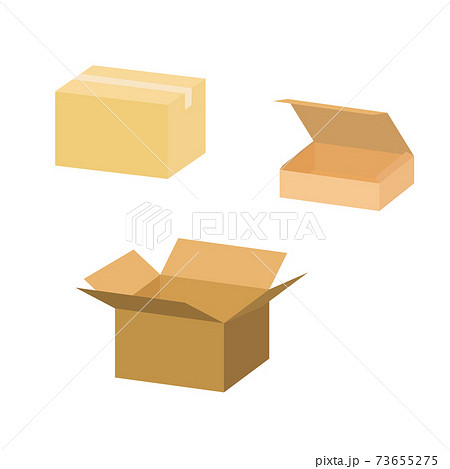 いろんなダンボールイラスト素材のイラスト素材