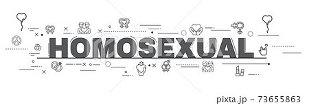 Design Concept Of Word HOMOSEXUAL Website Banner 73655863