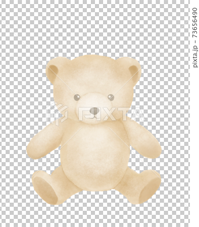 テディベアの絵 ピクセルアートイラストテディベア。Pixelatedテディベア