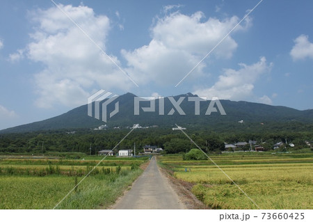 農道と筑波山 農道と筑波山 73660425