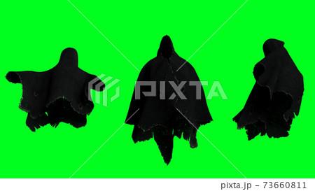 Scary fear ghost animation . 3d realistic render. 73660811