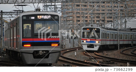 京成電鉄 3000形 3700形 すれ違い 京成電鉄 3000形 3700形 すれ違い 73662299