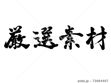 筆文字　厳選素材　横書き 73664407