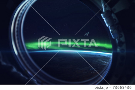 Natural phenomenon of Northern Lights (Aurora Borealis) related to the earth's magnetic field. Elements of this image furnished by NASA Natural phenomenon of Northern Lights (Aurora Borealis) related to the earth's magnetic field. Elements of this image furnished by NASA 73665436