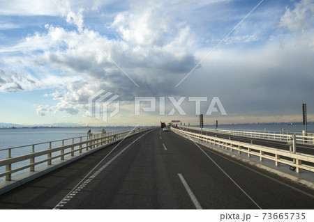 東京湾アクアライン連絡道　東京方面 73665735