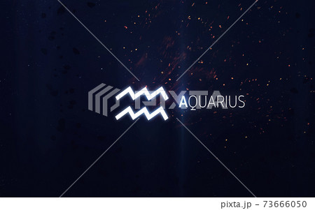 Zodiac sign - Aquarius. Elements of this image furnished by NASA Zodiac sign - Aquarius. Elements of this image furnished by NASA 73666050