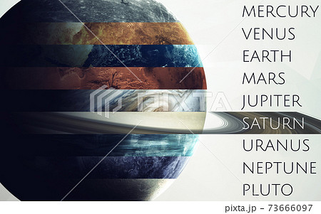All solar system planets in one. Modern minimalistic art. Elements of this image furnished by NASA All solar system planets in one. Modern minimalistic art. Elements of this image furnished by NASA 73666097