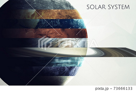 All solar system planets in one. Modern minimalistic art. Elements of this image furnished by NASA All solar system planets in one. Modern minimalistic art. Elements of this image furnished by NASA 73666133