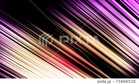 抽象イラスト 流れる色彩豊かな光線のイラスト素材