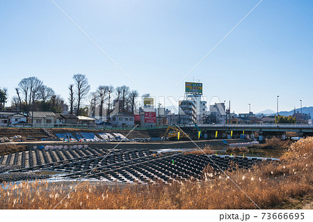 川の護岸工事 73666695