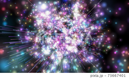 抽象画像 爆発するコスモ 73667401