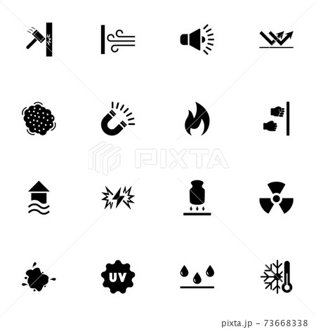 Influence icon - Expand to any size - Change to any colour. Perfect Flat Vector Contains such Icons as magnetism, radiation, flood, noise, ultraviolet, cold, dust, wind impact, fire, water, knock. Influence icon - Expand to any size - Change to any colour. Perfect Flat Vector Contains such Icons as magnetism, radiation, flood, noise, ultraviolet, cold, dust, wind impact, fire, water, knock. 73668338