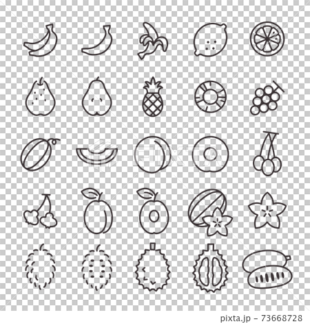 25 Icon set No.32 (fruit) 25 Icon set No.32 (fruit) 73668728