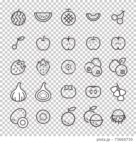 25 Icon Set No.31 (Fruit) 73668730
