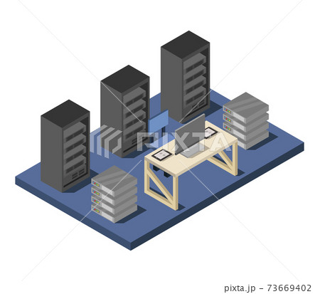 isometric data center isometric data center 73669402