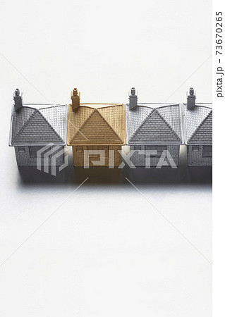 Houses in a row figuerines 73670265