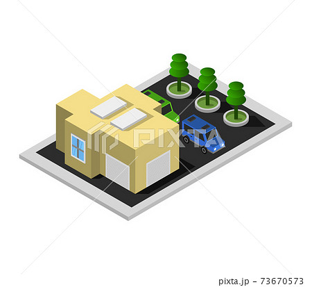 isometric garage 73670573