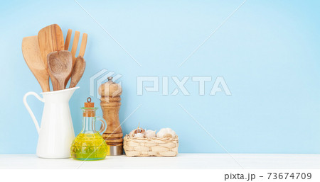 Kitchen utensils and spices 73674709