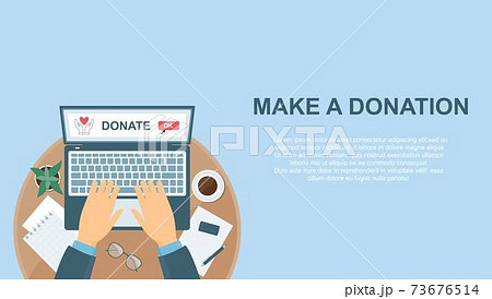Donations background 73676514