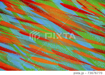 Bright varied background of colored lines of brush strokes made with paint Bright varied background of colored lines of brush strokes made with paint 73676770