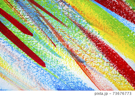 Many different multi-colored lines are chaotically drawn with brush Many different multi-colored lines are chaotically drawn with brush 73676773