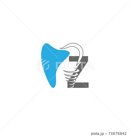 Letter Z logo icon with dental design illustration 73676842