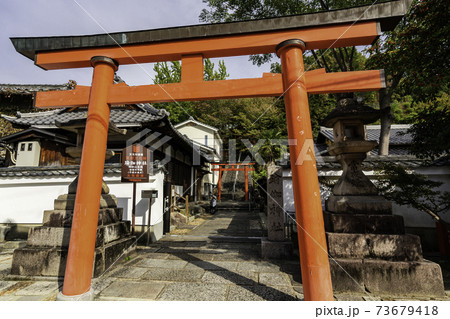瑜伽神社　鳥居　奈良県奈良市 73679418