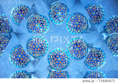 珊瑚のガラス文鎮・万華鏡5 73680872