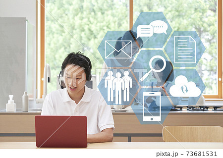 リモートワーク リモートワーク 73681531