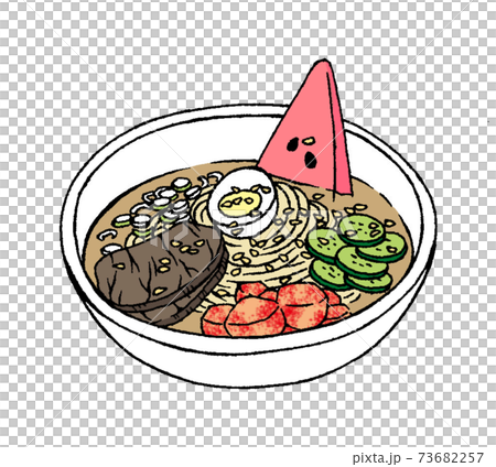 盛岡冷麺のイラストのイラスト素材