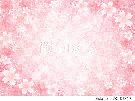 春の桜の背景イラスト 春の桜の背景イラスト 73683312
