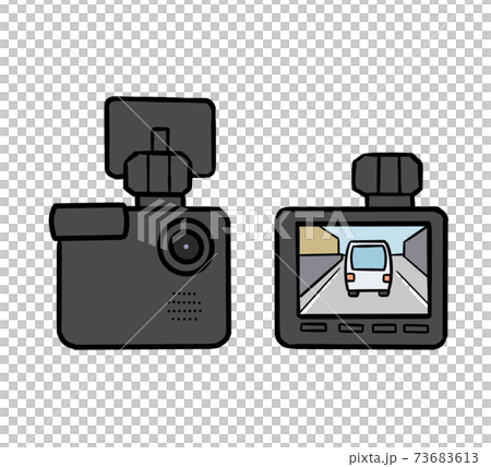 ドライブレコーダーのイラストのイラスト素材