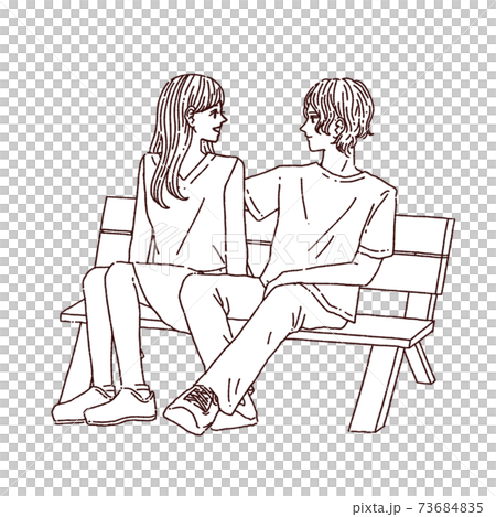 Illustration of a girl who is being accused by a boy but is not a type and is in trouble Illustration of a girl who is being accused by a boy but is not a type and is in trouble 73684835