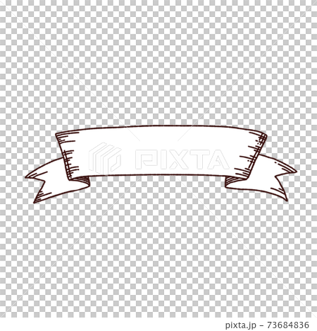 Antique simple ribbon label 73684836