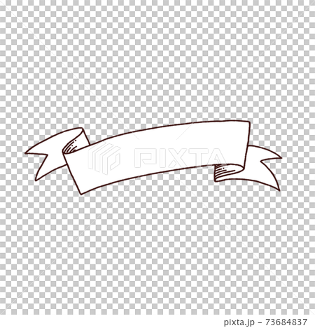 Antique simple ribbon label Antique simple ribbon label 73684837