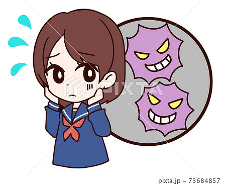 女の子とウイルス 73684857