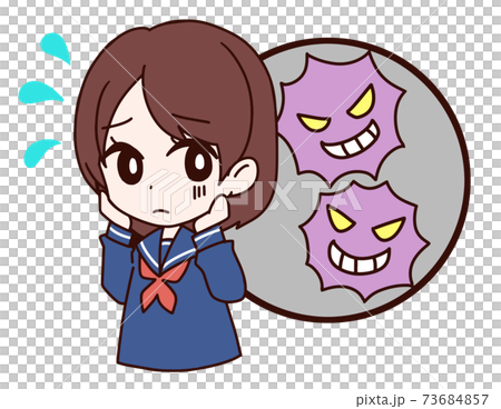 女の子とウイルス 73684857