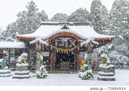 雪の筑紫(ちくし)神社 福岡県筑紫野市 雪の筑紫(ちくし)神社 福岡県筑紫野市 73684914