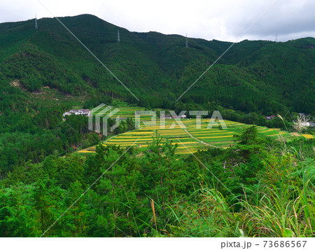 京都宕陰地区棚田遠望 京都宕陰地区棚田遠望 73686567