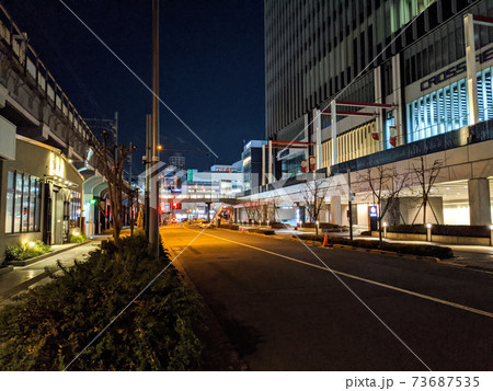 秋葉原　夜景　緊急事態宣言中（2021年1月） 73687535