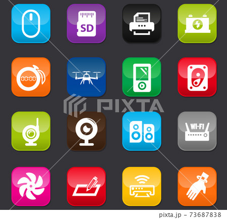 Devices icons set 73687838