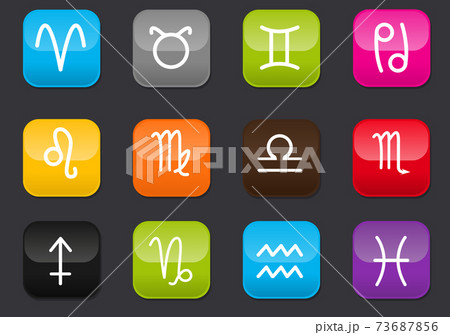 Zodiac icon set Zodiac icon set 73687856