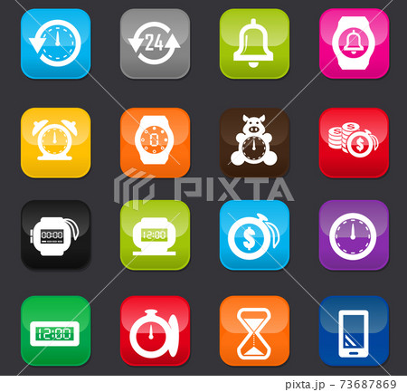 Time icons set Time icons set 73687869