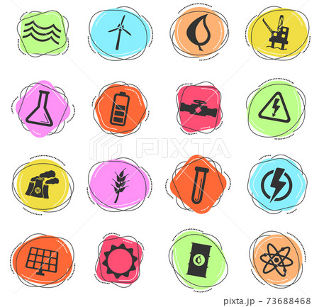 Power generation simply icons 73688468