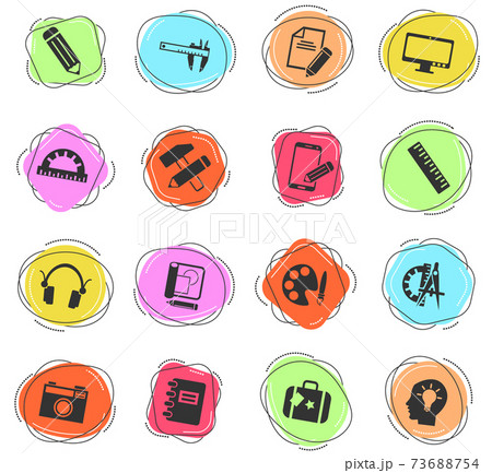 creative process icon set creative process icon set 73688754