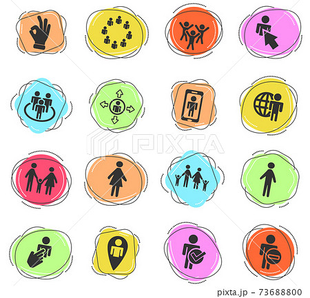 community icon set 73688800