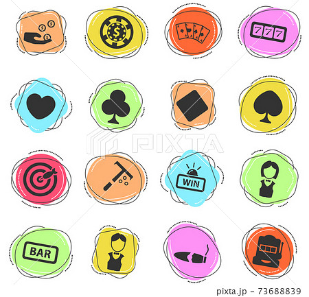 Casino simply icons Casino simply icons 73688839
