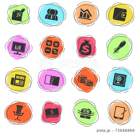 Business and Finance Web Icons Business and Finance Web Icons 73688869
