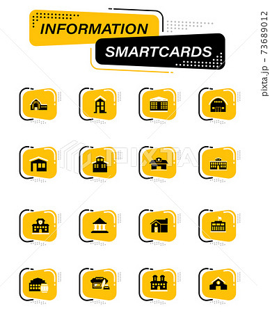 Infrastucture of the city icons set 73689012