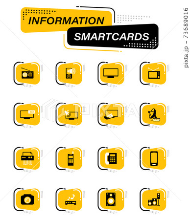 Home appliances icons set Home appliances icons set 73689016